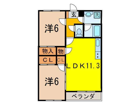 コムザパルクの物件間取画像